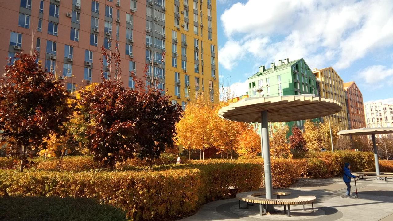 Georgeous Bright Studio In A Bright Residential Complex Comfort Town Кт-08 キエフ エクステリア 写真